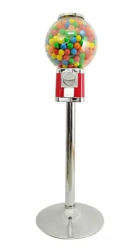 Clásica Máquina De Chicles Vintage Con Pedestal - Dispensador De Dulces